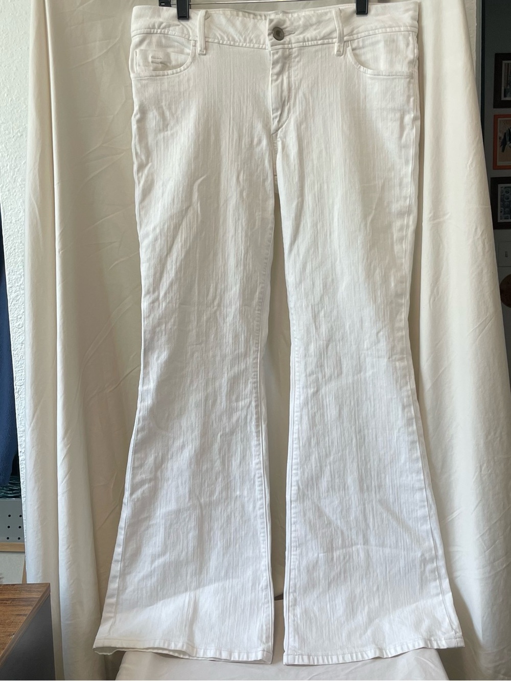Banana Republic White Flare Jeans